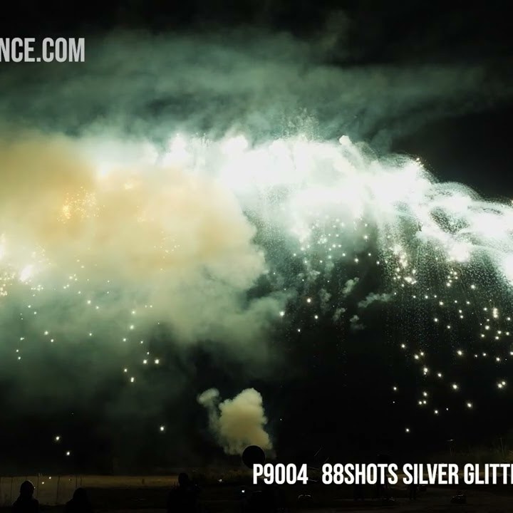 88Shots Silver Glitter Falling Leaves