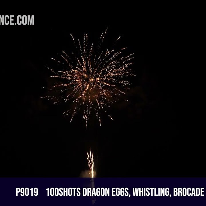 View image 100Shots Dragon eggs/Whistling/Brocade crown red strobe Assorted