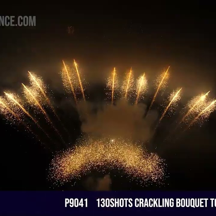 130Shots Crackling Bouquet to Crackling Comet
